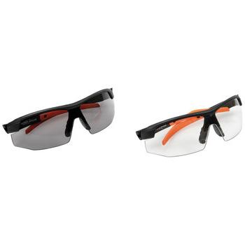 安全眼镜| 克莱恩的工具 60174 2件套标准半框架安全眼镜组合包-透明/灰色镜片
